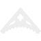 Ekena Millwork Pitch Wellington Architectural Grade PVC Gable Pediment, 72"W x 42"H x 1"P (14/12) GPP072X042X100WEL - alternate 2